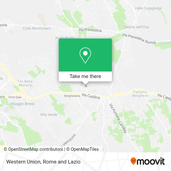Western Union map