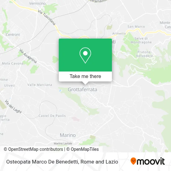 Osteopata Marco De Benedetti map