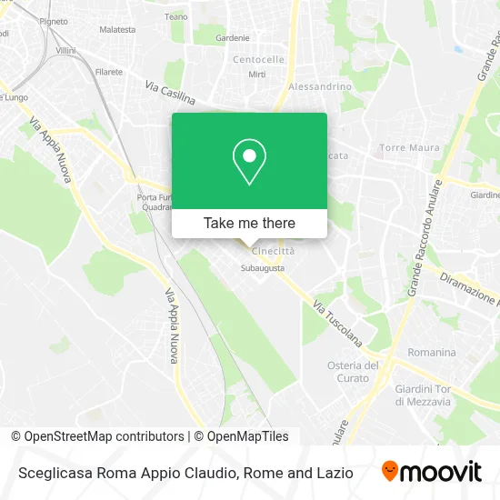 Sceglicasa Roma Appio Claudio map