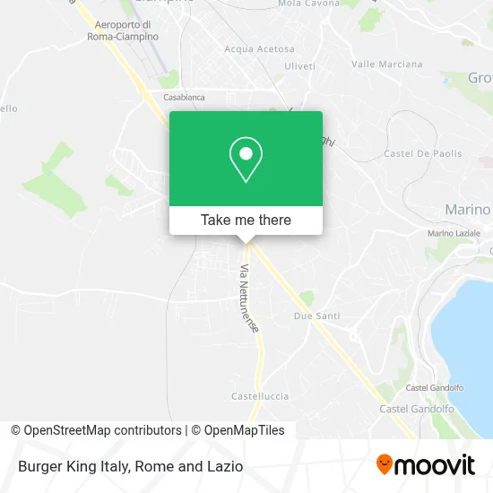 Burger King Italy map