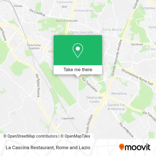 La Cascina Restaurant map