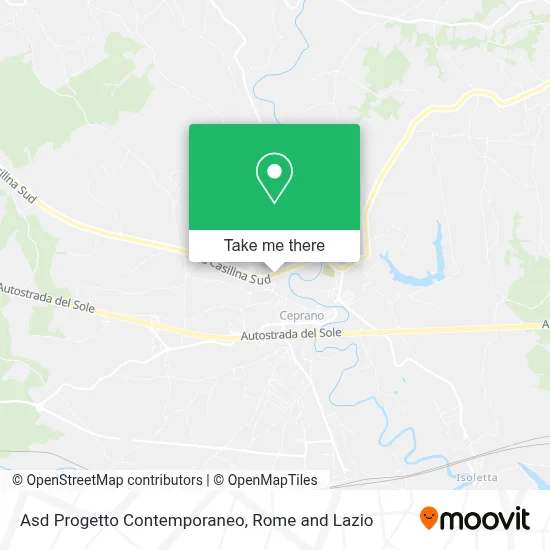 Asd Progetto Contemporaneo map