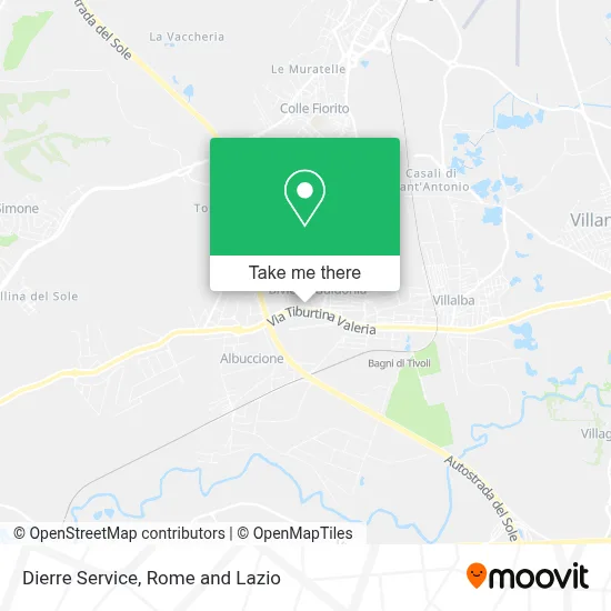 Dierre Service map