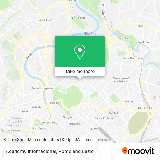 Academy Internacional map