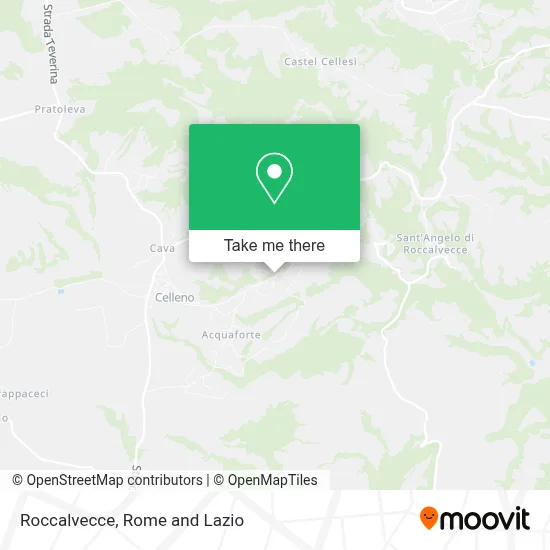 Roccalvecce map