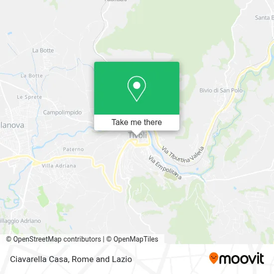 Ciavarella Casa map