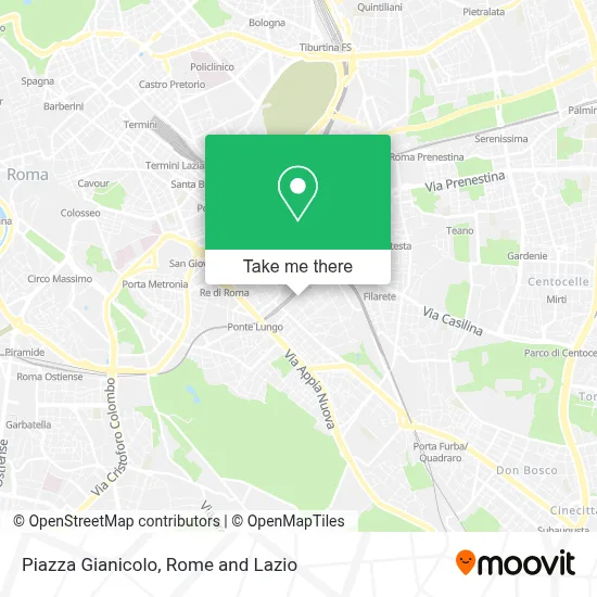 Piazza Gianicolo map