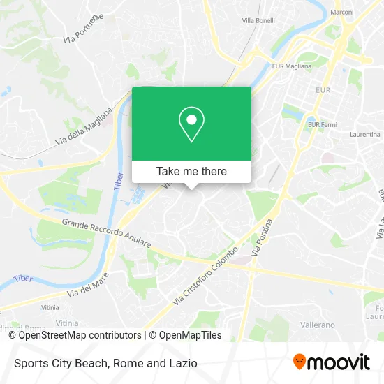 Sports City Beach map