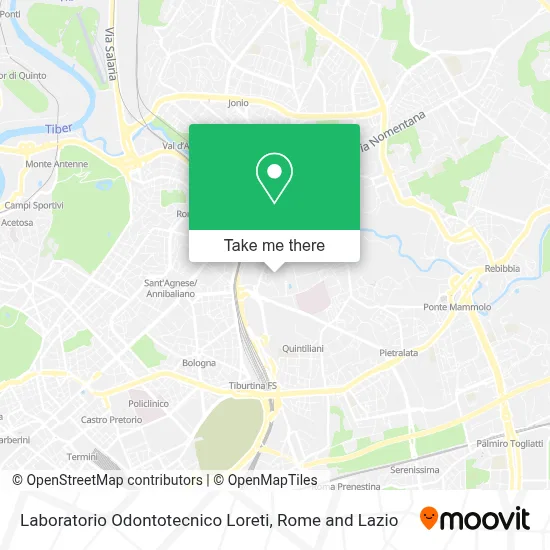 Laboratorio Odontotecnico Loreti map