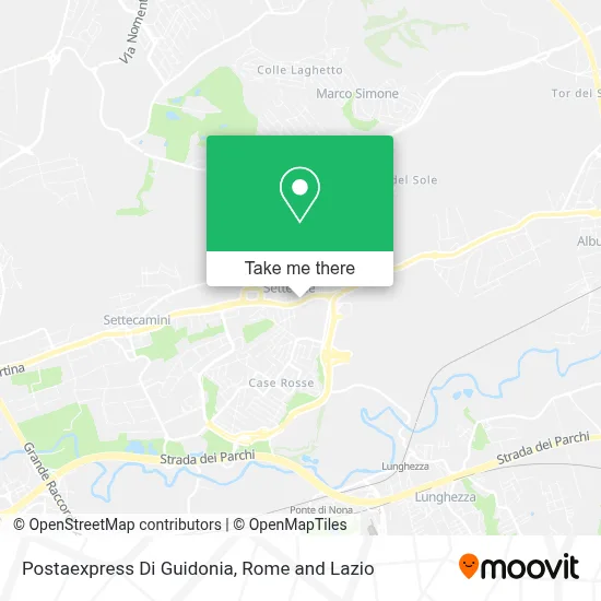 Postaexpress Di Guidonia map