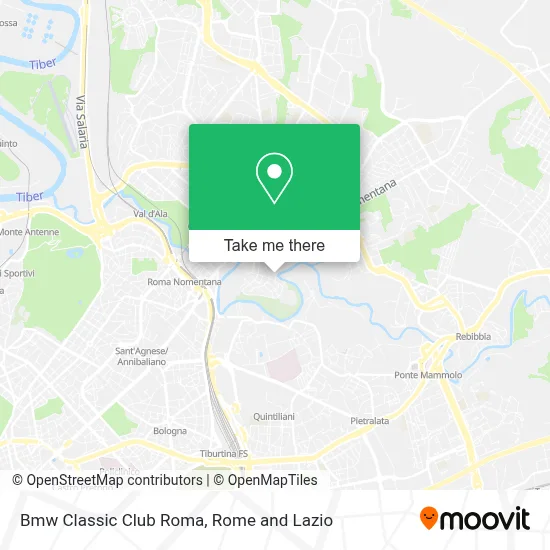 Bmw Classic Club Roma map