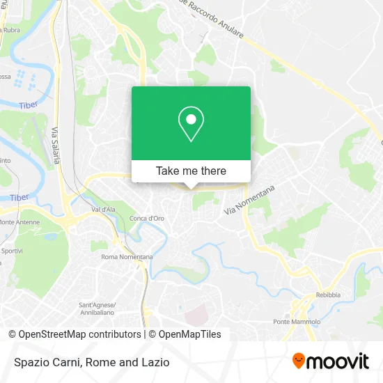 Spazio Carni map
