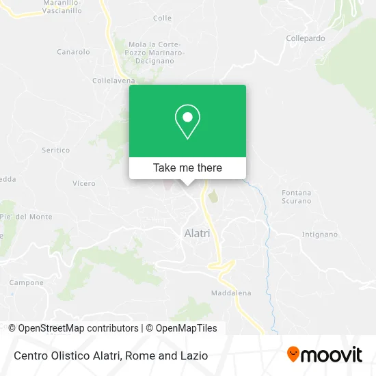 Centro Olistico Alatri map