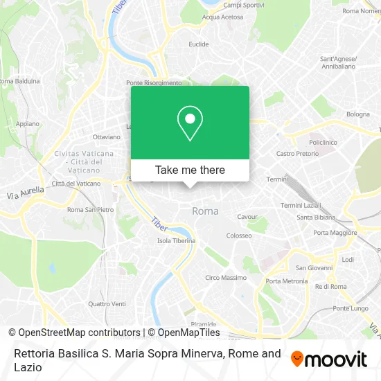 Rettoria Basilica S. Maria Sopra Minerva map