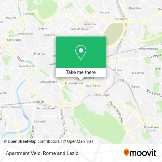 Apartment Veio map
