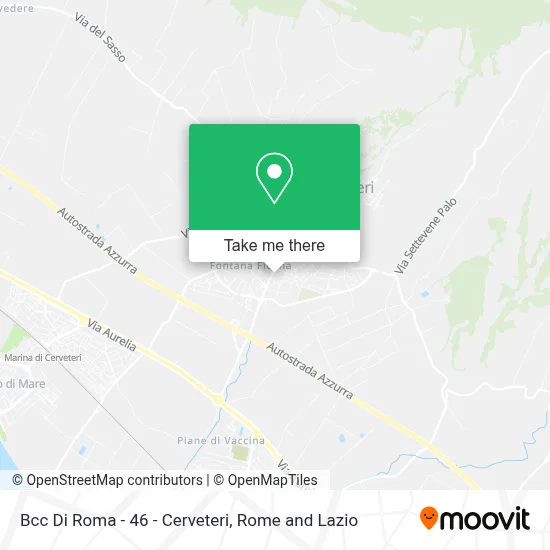 Bcc Di Roma - 46 - Cerveteri map