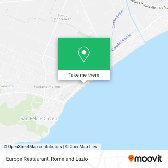 Europe Restaurant map