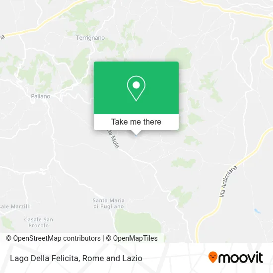 Lago Della Felicita map