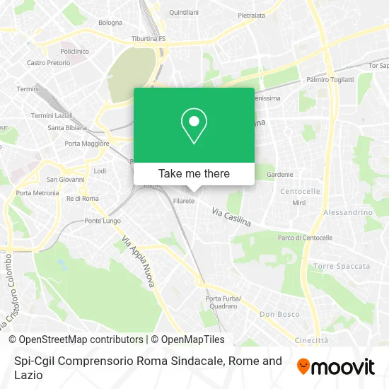 Spi-Cgil Comprensorio Roma Sindacale map