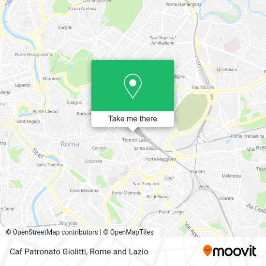 Caf Patronato Giolitti map