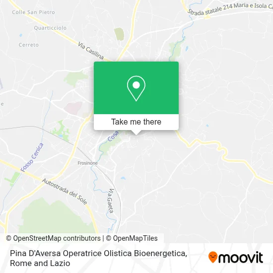 Pina D'Aversa Operatrice Olistica Bioenergetica map