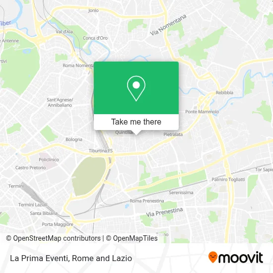 La Prima Eventi map
