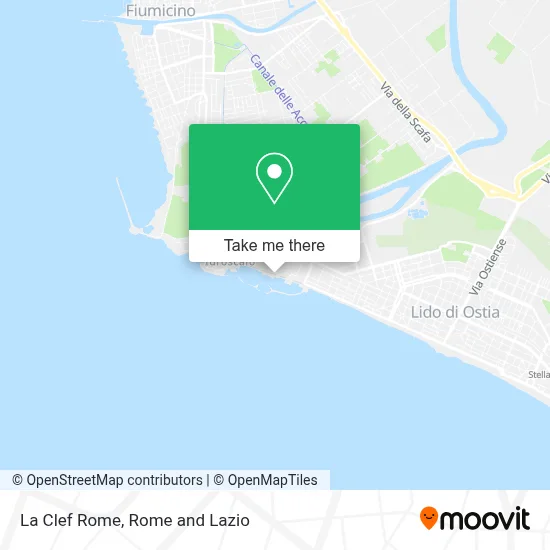 La Clef Rome map