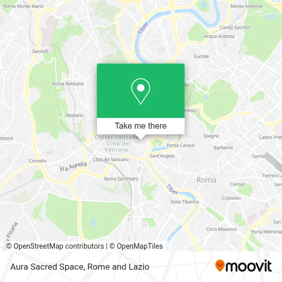 Aura Sacred Space map