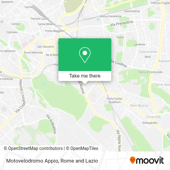 Motovelodromo Appio map