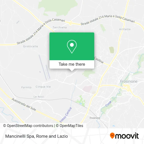 Mancinelli Spa map