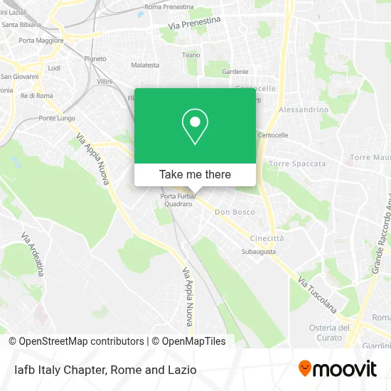 Iafb Italy Chapter map