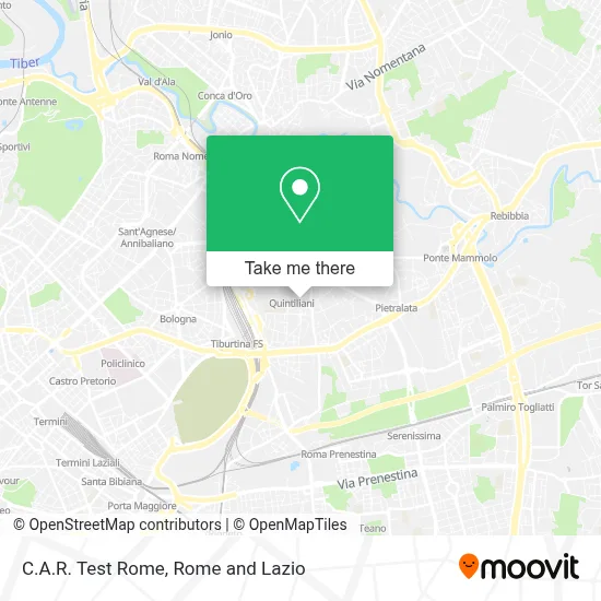 C.A.R. Test Rome map