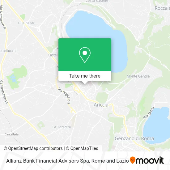Allianz Bank Financial Advisors Spa map