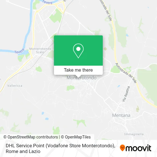 DHL Service Point (Vodafone Store Monterotondo) map