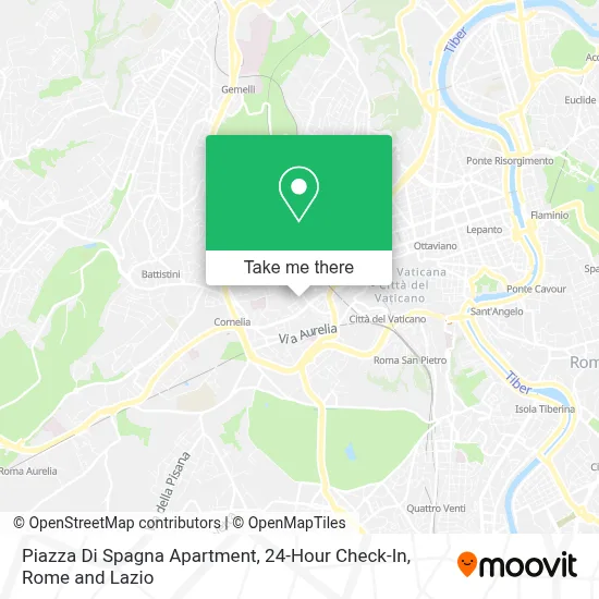 Piazza Di Spagna Apartment, 24-Hour Check-In map