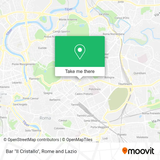 Bar "Il Cristallo" map