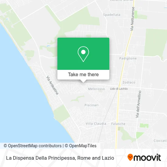La Dispensa Della Principessa map