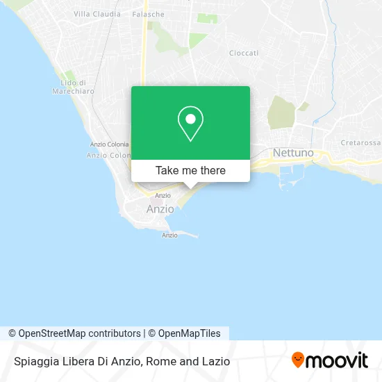 Spiaggia Libera Di Anzio map