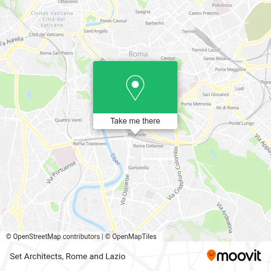 Set Architects map