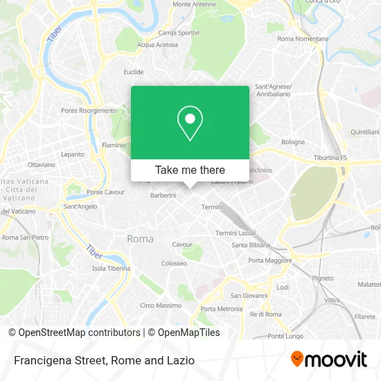 Francigena Street map