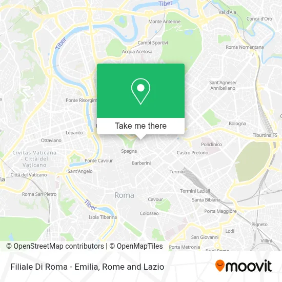 Filiale Di Roma - Emilia map