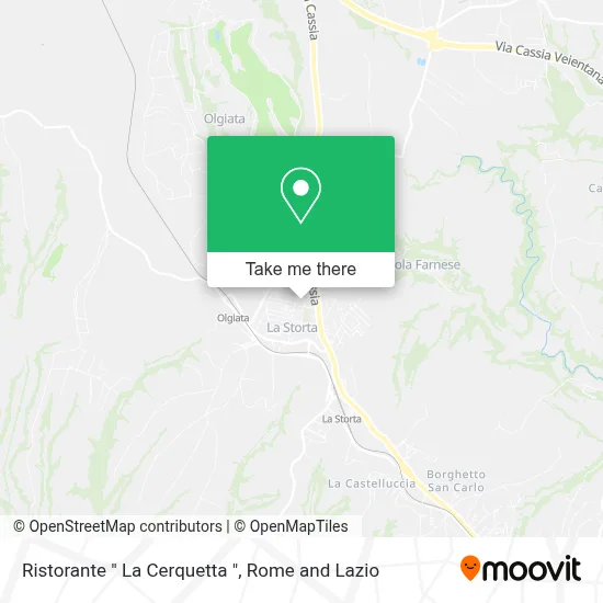 Ristorante " La Cerquetta " map