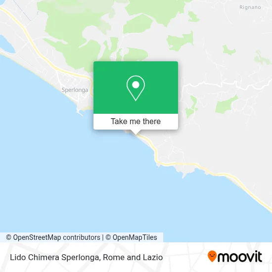 Lido Chimera Sperlonga map