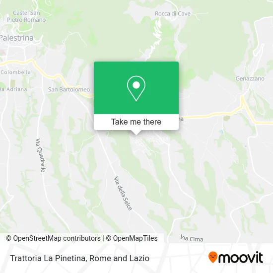 Trattoria La Pinetina map