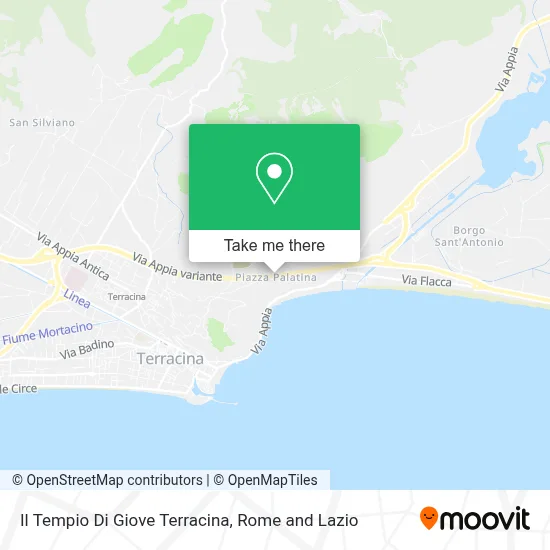 Il Tempio Di Giove Terracina map