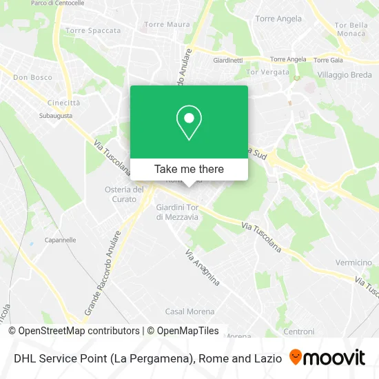 DHL Service Point (La Pergamena) map