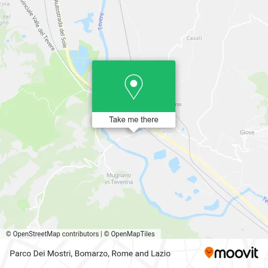 Parco Dei Mostri, Bomarzo map