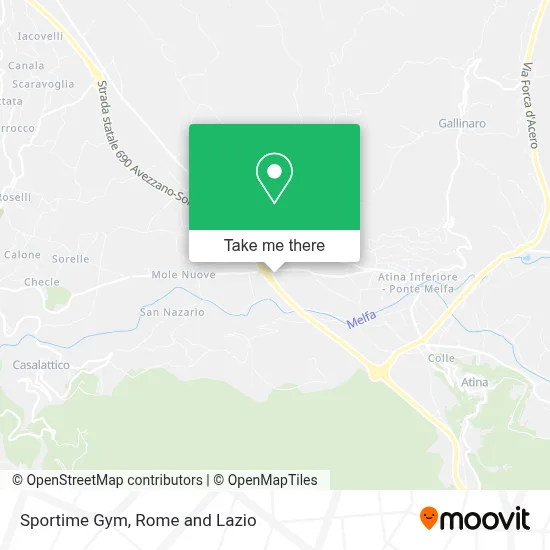 Sportime Gym map