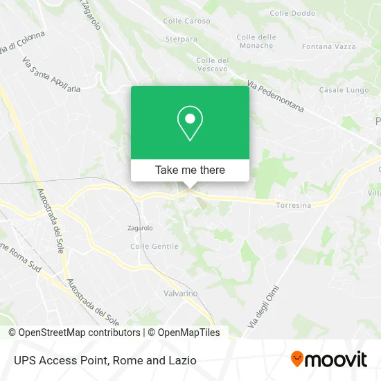 UPS Access Point map