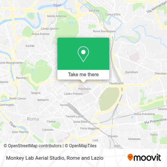Monkey Lab Aerial Studio map